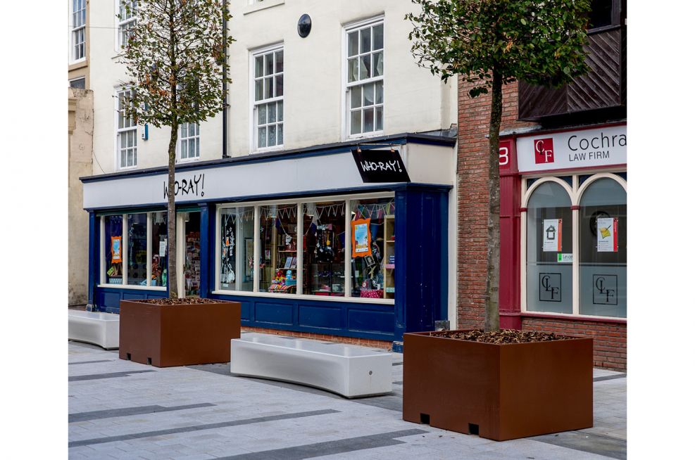 StocktononTees Town Centre, TS18 Bespoke Powder Coated & Moveable